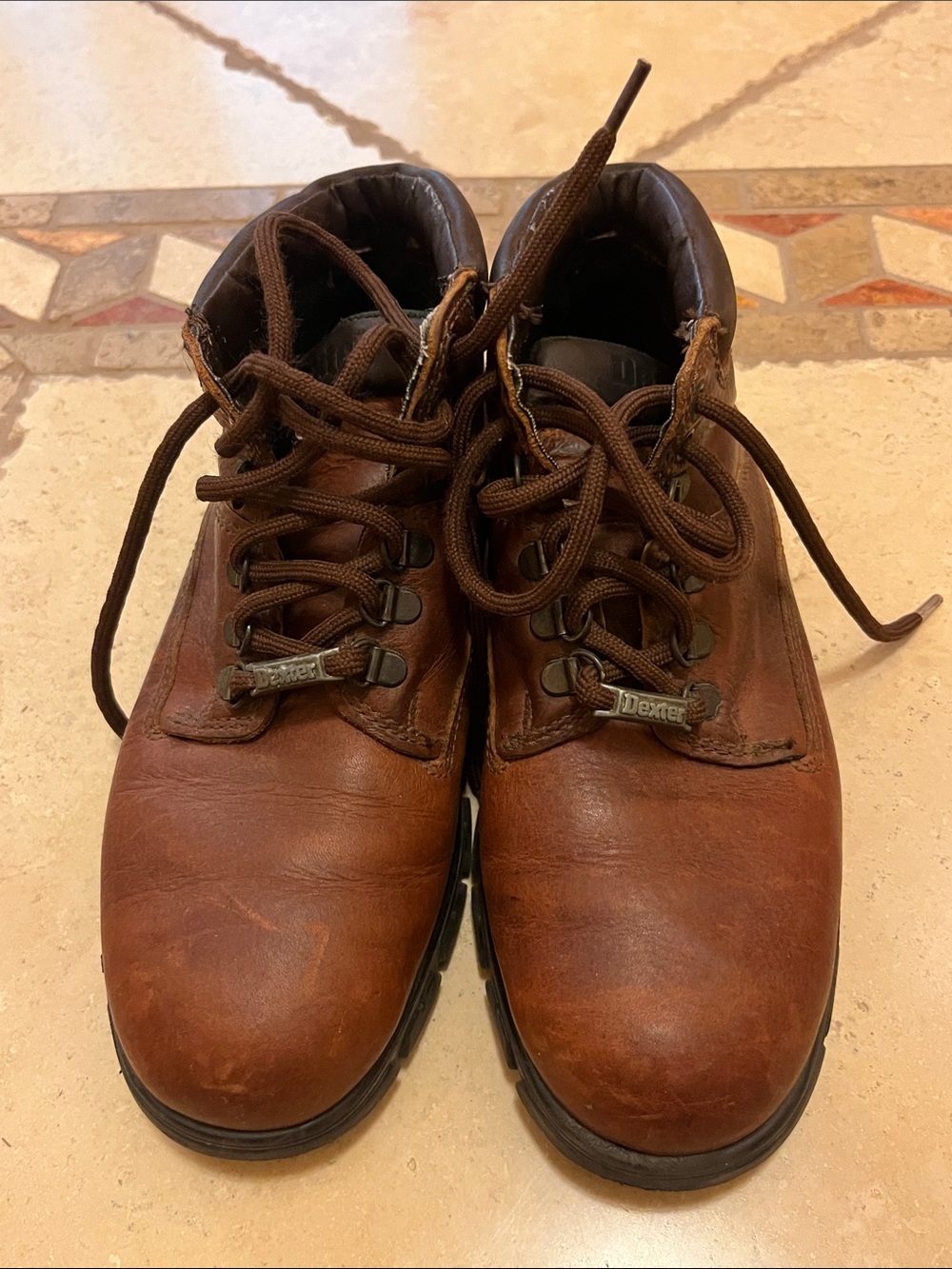 Dexter Brown Leather Lace-Up Work/hiking Boots